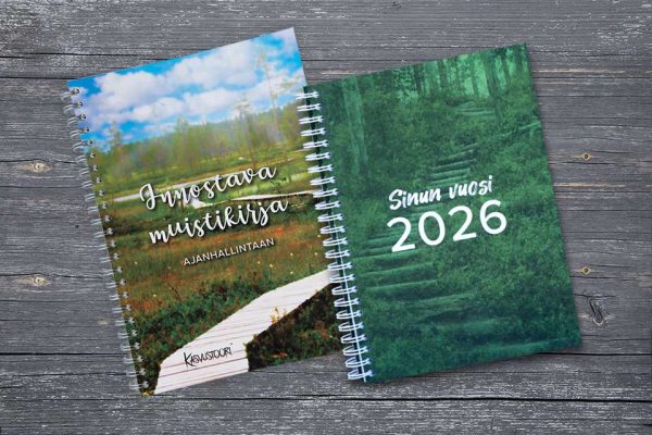 UUTUUS! Sinun vuosi kalenteri 2026 ja innostava muistikirja