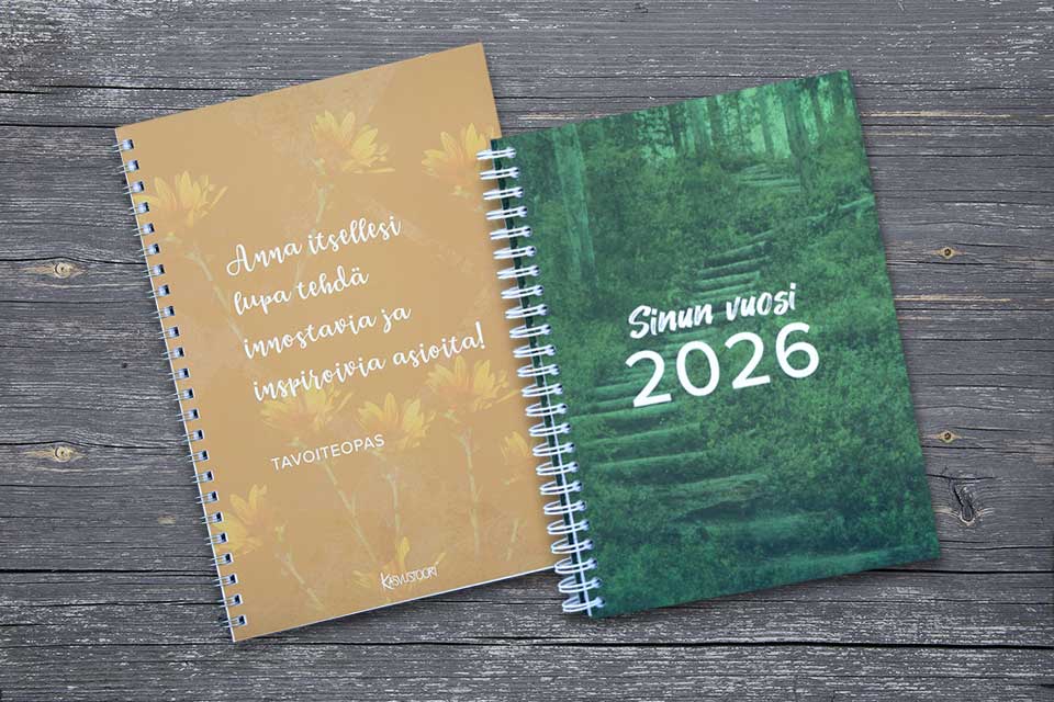 Motivoiva tavoiteopas ja UUTUUS, Sinun vuosi kalenteri 2026