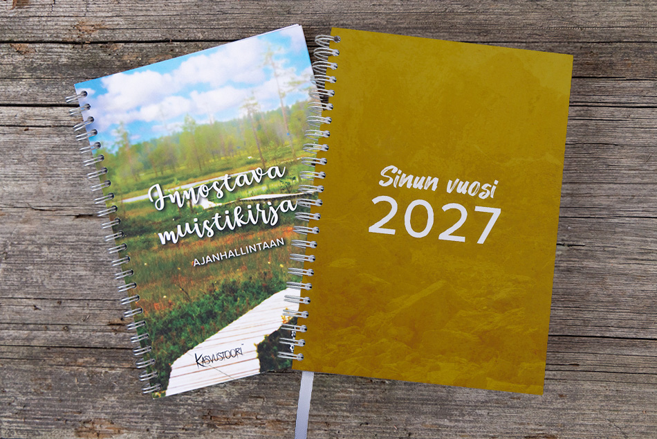 NYT! Sinun vuosi kalenteri 2027 ja innostava muistikirja